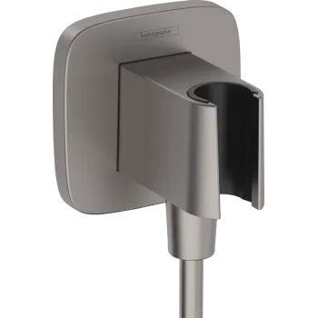 Dušas izvads Hansgrohe Fixfit Q ar turētāju, birstēts melns hroms 26887340