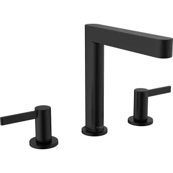 Vannas istabas izlietnes maisītājs Hansgrohe Finoris 160 iebūvējams ar Push-Open vārstu, EcoSmart, matēti melns 76034670