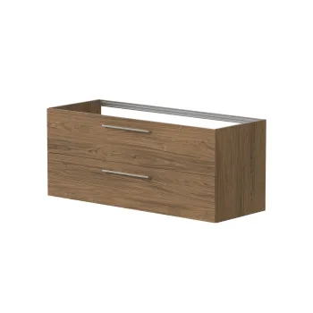 Vannas istabas skapītis Kame Gama 120cm dubultā, 2 atvilknes (push to open) Copper oak BUD/12-3DR/48-PO