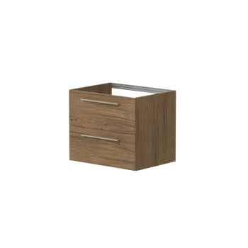 Vannas istabas skapītis Kame Gama 60cm 2 atvilknes, bez izlietnes, Copper oak BU/6-3DR/48