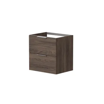 Vannas istabas skapītis Kame Liris 60cm 2 atvilknes, Zem virsmas, Bez izlietnes, Brūns Ozols BUC/6-3DR-V8/20-LIR