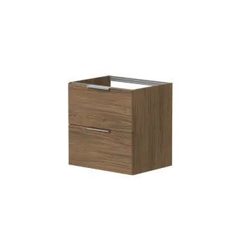 Vannas istabas skapītis Kame Liris 60cm 2 atvilknes, Zem virsmas, Bez izlietnes, Copper oak BUC/6-3DR-V8/48-LIR