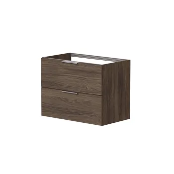 Vannas istabas skapītis Kame Liris 80cm 2 atvilknes, Zem virsmas, Bez izlietnes, Brūns Ozols BUC/8-3DR-V8/20-LIR