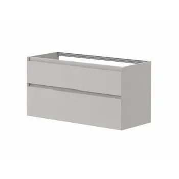 Vannas istabas skapītis Kame Loft 120cm 2 atvilknes, Bez izlietnes, Pearl Grey BU/12-3DR/D37-LFT