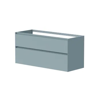 Vannas istabas skapītis Kame Loft 120cm 2 atvilknes, dubultais Stone Blue BUD/12-3DR/D35-LFT
