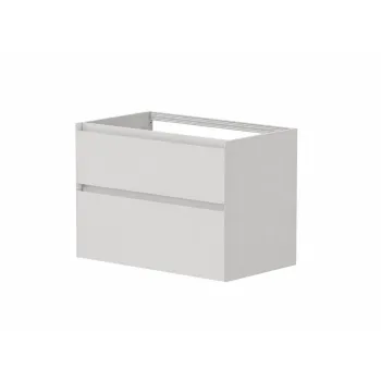 Vannas istabas skapītis Kame Loft 80cm 2 atvilknes, Zem virsmas, Bez izlietnes, Pearl Grey BUC/8-3DR/D37-LFT