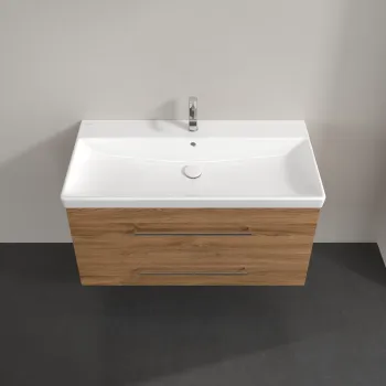 Vannas istabas skapītis Villeroy & Boch Avento 98x51x45cm, 2 atvilktnes, (bez izlietnes) Kansas Ozols A89200RH