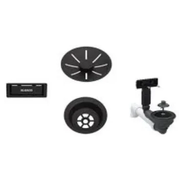 Virtuves izlietnes notekas komplekts Blanco InFino matēti melns 207422