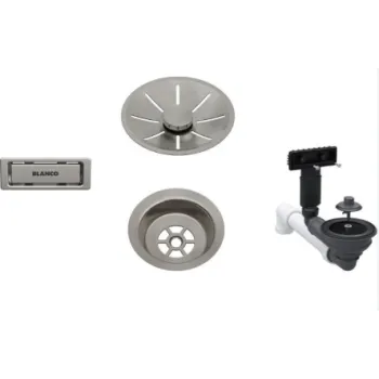 Virtuves izlietnes notekas komplekts Blanco InFino platīns 207425