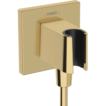 Dušas izvads Hansgrohe Fixfit leņķa ar turētāju, zelta krāsā 26889990