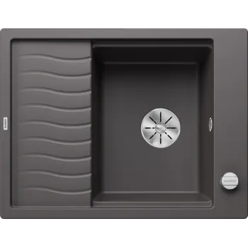 Virtuves Izlietne BLANCO ELON 45 S PDUR Rock grey InFino O.AF  SILGRANIT™, PuraDur™, Akmeņu pelēka 524825