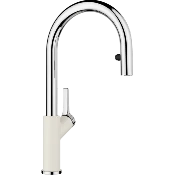 Virtuves maisītājs BLANCO CARENA-S Vario Silti Balts/Hromēts HD 526931