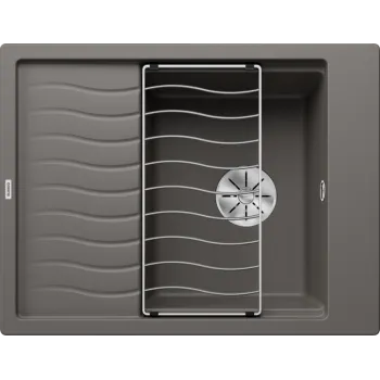 Virtuves Izlietne BLANCO ELON 45 S Volcano grey InFino O.AF SILGRANIT™, PuraDur™, Vulkāna pelēks 527250
