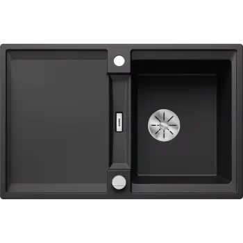 Virtuves Izlietne BLANCO ADIRA 45S SILG Black M.AF SILGRANIT™, Melna 527585