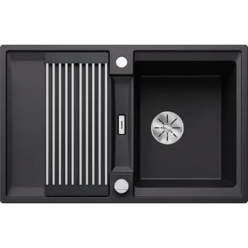 Virtuves Izlietne BLANCO ADIRA 45S SILG Black M.AF SILGRANIT™, Melna 527585