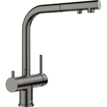 Virtuves izlietnes maisītājs BLANCO FONTAS-S II Satin Dark Steel 527737