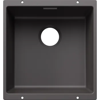 Virtuves Izlietne BLANCO SUBLINE 400-U SILG Rock grey O.ZUB O.AF WFS  SILGRANIT™, Akmeņu pelēka 527790