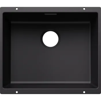 Virtuves Izlietne BLANCO SUBLINE 500-U SILG Black O.ZUB O.AF WFS  SILGRANIT™, Melna 527794