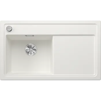 Virtuves Izlietne BLANCO ZENAR 45 S SILG LI PDUR White O.ZUB InFino M.AF SILGRANIT™, PuraDur™, Balta 523854