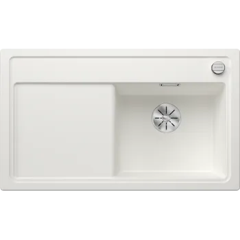 Virtuves Izlietne BLANCO ZENAR 45 S SILG RE PDUR White O.ZUB InFino M.AF SILGRANIT™, PuraDur™, Balta 523788