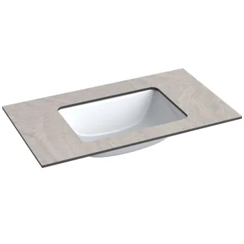 Darba virsma ar izlietni Kame Universal HPL 80cm ar Easy Clean sifonu Grey moon