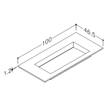 Mēbeļu izlietne Kame Corian N 100 (bez atveres maisītājam) Balts Matēts CN1002465-BS