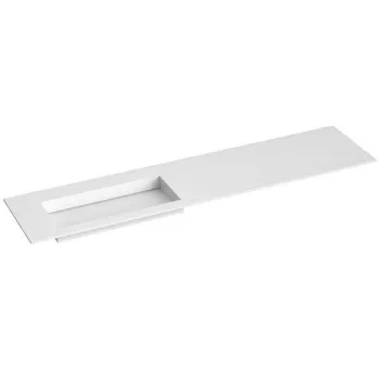 Mēbeļu izlietne Kame Corian N 180 (bez atveres maisītājam) kreisā Balts Matēts CN2000465-L-BS