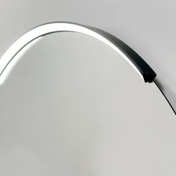 Spogulis Kame Universal 100cm ar melnu rāmi un  LED fona gaismu Mirror MR-C05/100-100/SV-BL