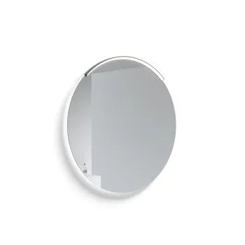 Spogulis Kame Universal 80cm ar melnu rāmi un  LED fona gaismu Mirror MR-C05/80-80/SV-BL