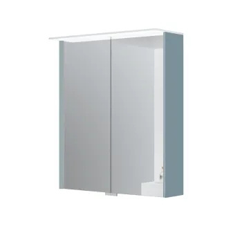 Spoguļskapītis Kame Loft 60 ar 2 spoguļdurvīm, LED gaismu un sensoru Stone Blue MC3DML/60-70/D35-LFT