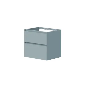 Vannas istabas skapītis Kame Loft 60cm 2 atvilknes, Zem virsmas, Bez izlietnes, Stone Blue BUC/6-3DR/D35-LFT