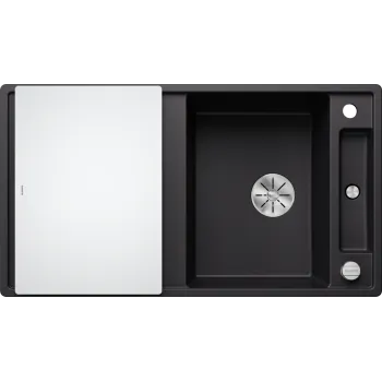 Virtuves izlietne Blanco Axia III 5 Silgranīta, 92x51 cm, ar aksesuāriem, InFino, melna 525844