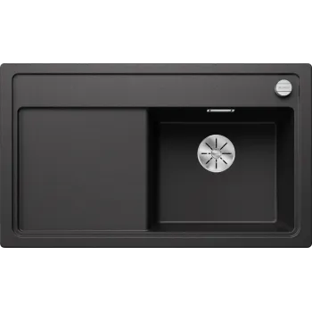 Virtuves izlietne Blanco Zenar 45 Silgranita, 86x51 cm, ar notekas vadību, antracīts 523781