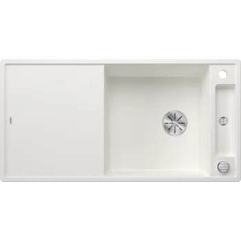 Virtuves izlietne Blanco Axia III XL 6 Silgranīta, 100x51 cm, ar oša virtuves dēli, InFino, balta 523504