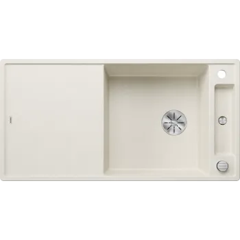 Virtuves izlietne Blanco Axia III XL 6 Silgranīta, 100x51 cm, ar stikla virtuves dēli un notekas vadību, InFino, Bēša 527051