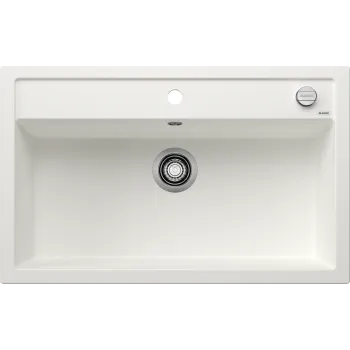 Virtuves izlietne Blanco Dalago 8 Silgranīta, 82x51 cm, ar notekas vadību, balta 516633