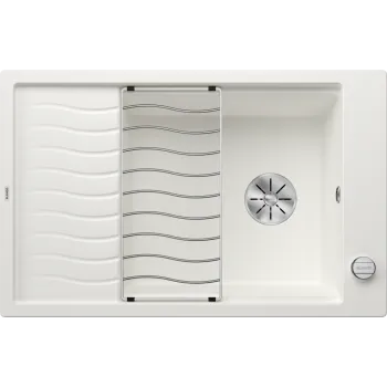 Virtuves izlietne Blanco Elon XL 6 Silgranīta, 78x50 cm, ar aksesuāriem, InFino, balta 524838