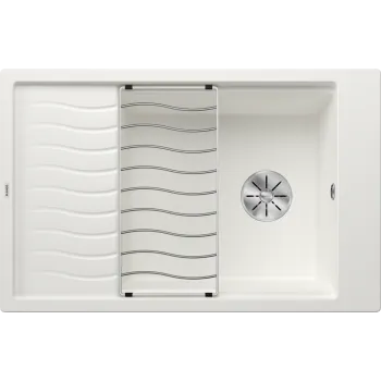 Virtuves izlietne Blanco Elon XL 6 Silgranita, 78x50 cm, balta 524848