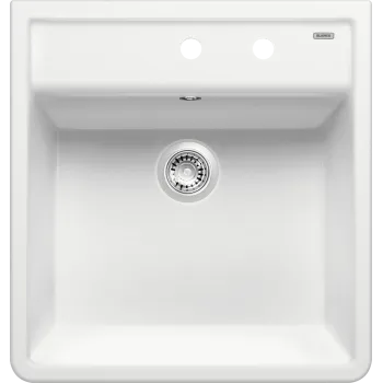 Virtuves izlietne Blanco Panor 60 Keramika, 60x63 cm, 2 caurumi, spilgti balta 514501