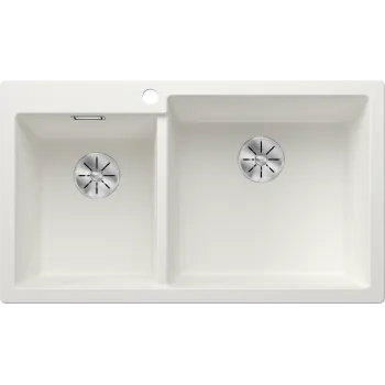 Virtuves izlietne Blanco Pleon 9 Silgranīta, 86x50 cm, balta 523061