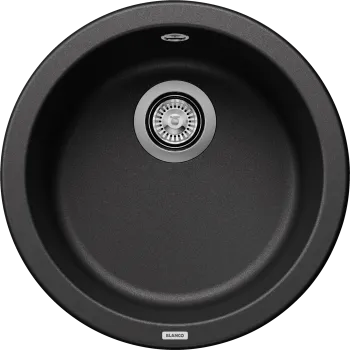 Virtuves izlietne Blanco Rondo Silgranita, diametrs 45 cm, antracīts 511629
