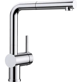 Virtuves izlietnes maisītājs Blanco Linus S  ar izvelkamu snīpi, hroms 512200