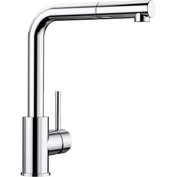 Virtuves izlietnes maisītājs Blanco Mila S ar izvelkamu snīpi, hroms 521466