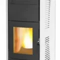 Granulu kamīns Centrometal CentroPelet ZV20 B 20kW ar centrālapkures pieslēgumu Balts