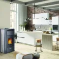 Granulu kamīns Centrometal CentroPelet ZV20 B 20kW ar centrālapkures pieslēgumu Balts