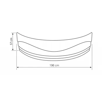 Sānu panelis Aqualine DUNAJ II 140, 570 mm, G1345