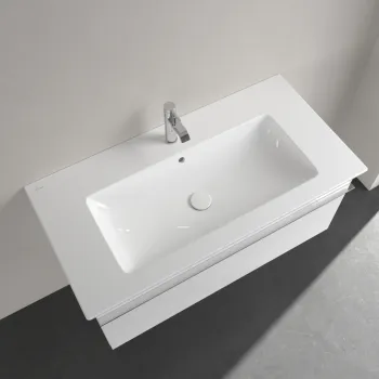 Vannas istabas izlietne Villeroy & Boch Venticello 100x50cm ar CeramicPlus apdari, Balta 4104ALR1