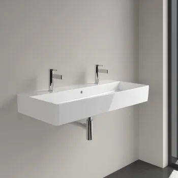 Vannas istabas izlietne Villeroy & Boch Memento 2.0 dubultā izlietne 120x47 cm, TitanCeram keramika, Balta 4A22C401