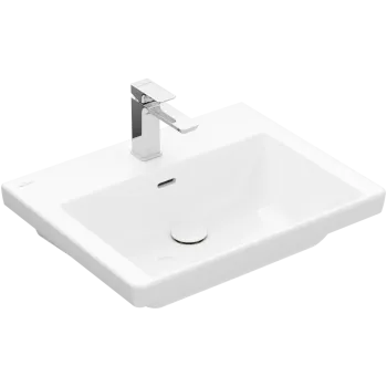 Vannas istabas izlietne Villeroy & Boch Subway 3.0, 60x47cm TitanCeram keramika ar CeramicPlus apdari, balta 4A7060R1