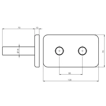 Radiatoru savienojumu komplekts Sapho TWIN hromēts CP7035